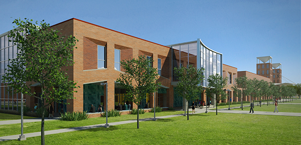 Architect's Rendering of Emerging Technology complex at West Campus.